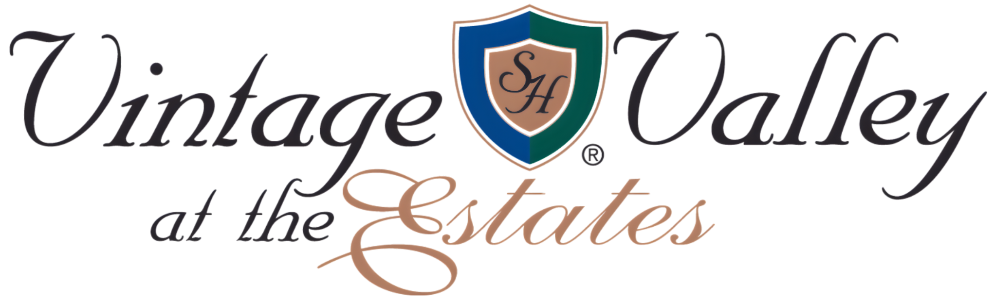 Community and property management company logo for Vintage Valley at the States.
